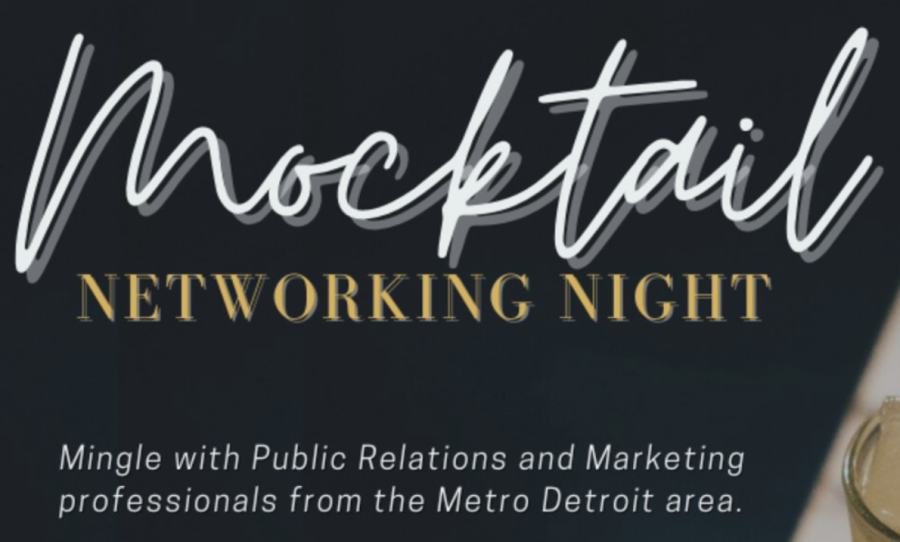 PRSSA and AMA are hosting Mocktail Networking Night in-person on April 14 with around 15 local professionals.