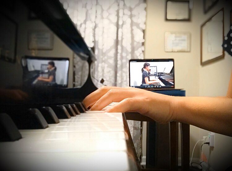 Due to COVID-19, many piano lessons have shifted to a virtual format.