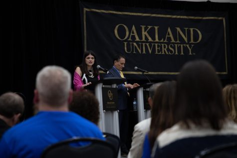 Ahead of the primary election on August 7, representatives Stevens (left) and Levin (right) took to OUs campus for a debate.