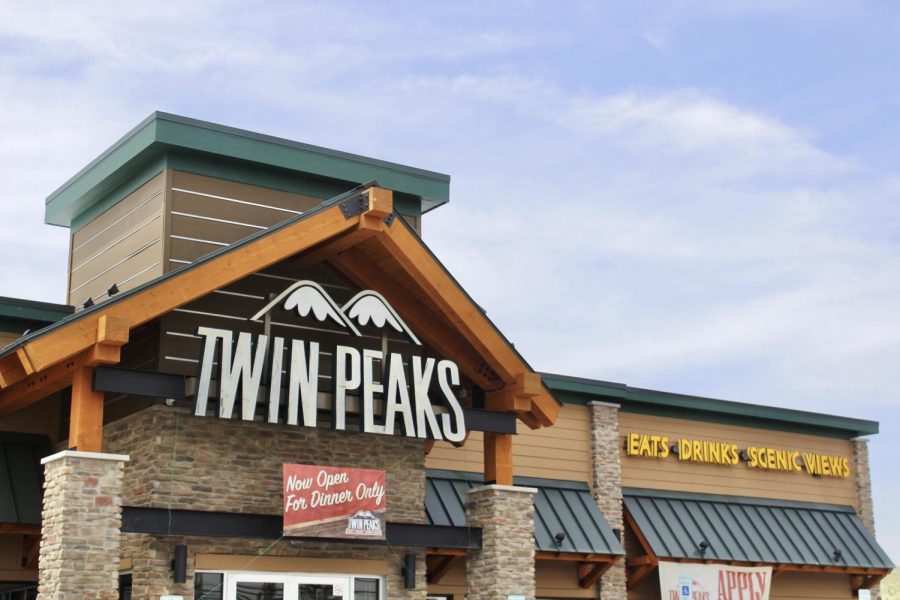 An outside view of the newest location of Twin Peaks, across the median from Oakland Universitys northeast entrance.