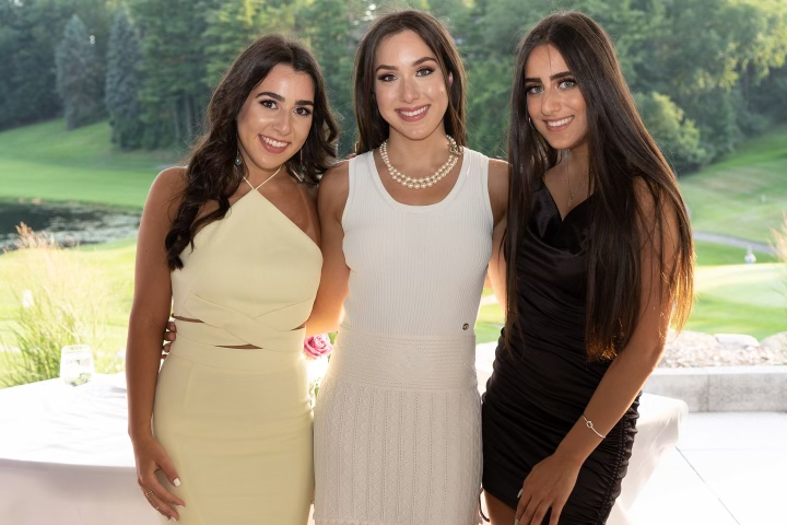 The Bahoora sisters pose for a photo. Taylor Bahoora (left), Danielle Bahoora (center) and Madelyn Bahoora (right)