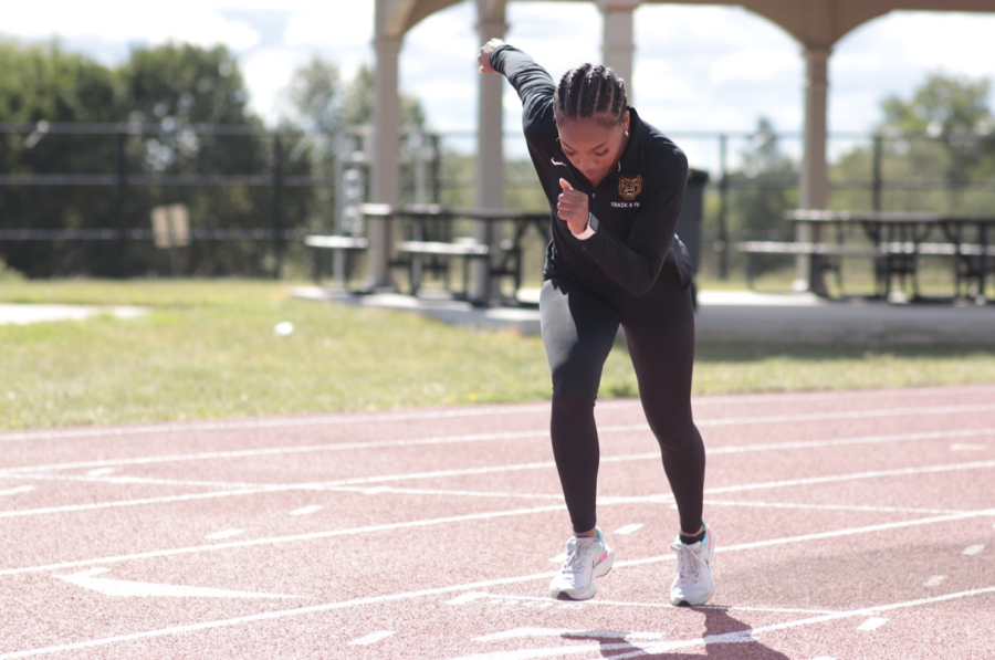 Track runner Angel Brandon has her eyes on the prize