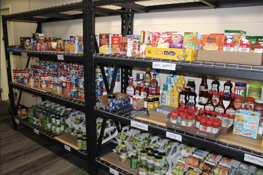 The Golden Grizzlies Pantry, located in the Oakland Center basement, is in need of snacks and toiletries to stock their shelves.