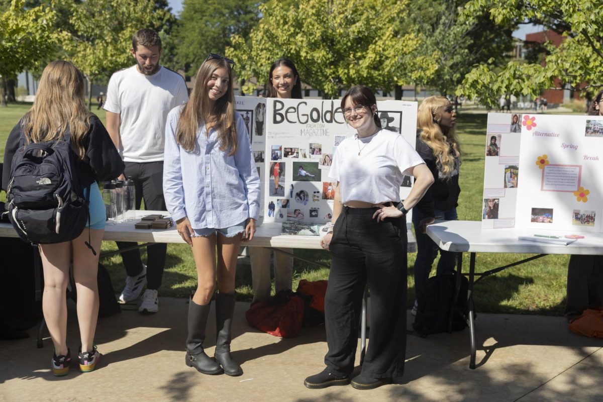 OU's fashion magazine, BeGolden, at GrizzFest.