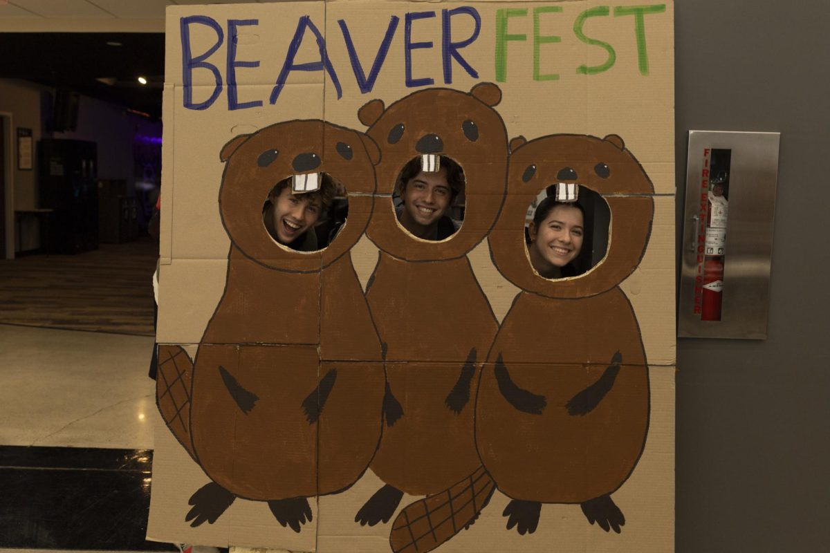 Celebrating campus beavers Waabi and Sooka at Beaver Fest