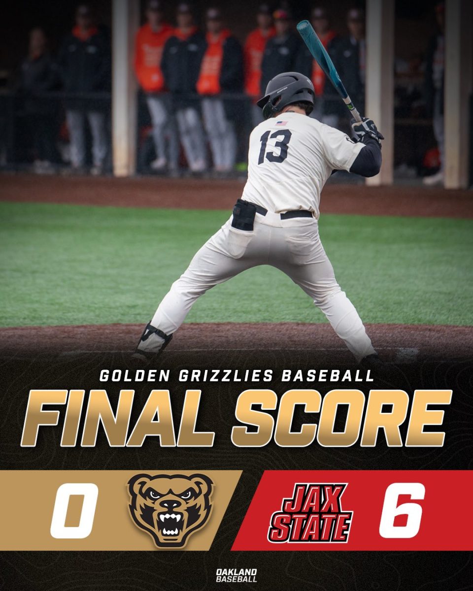 Photo courtesy of Oakland Golden Grizzlies Baseball