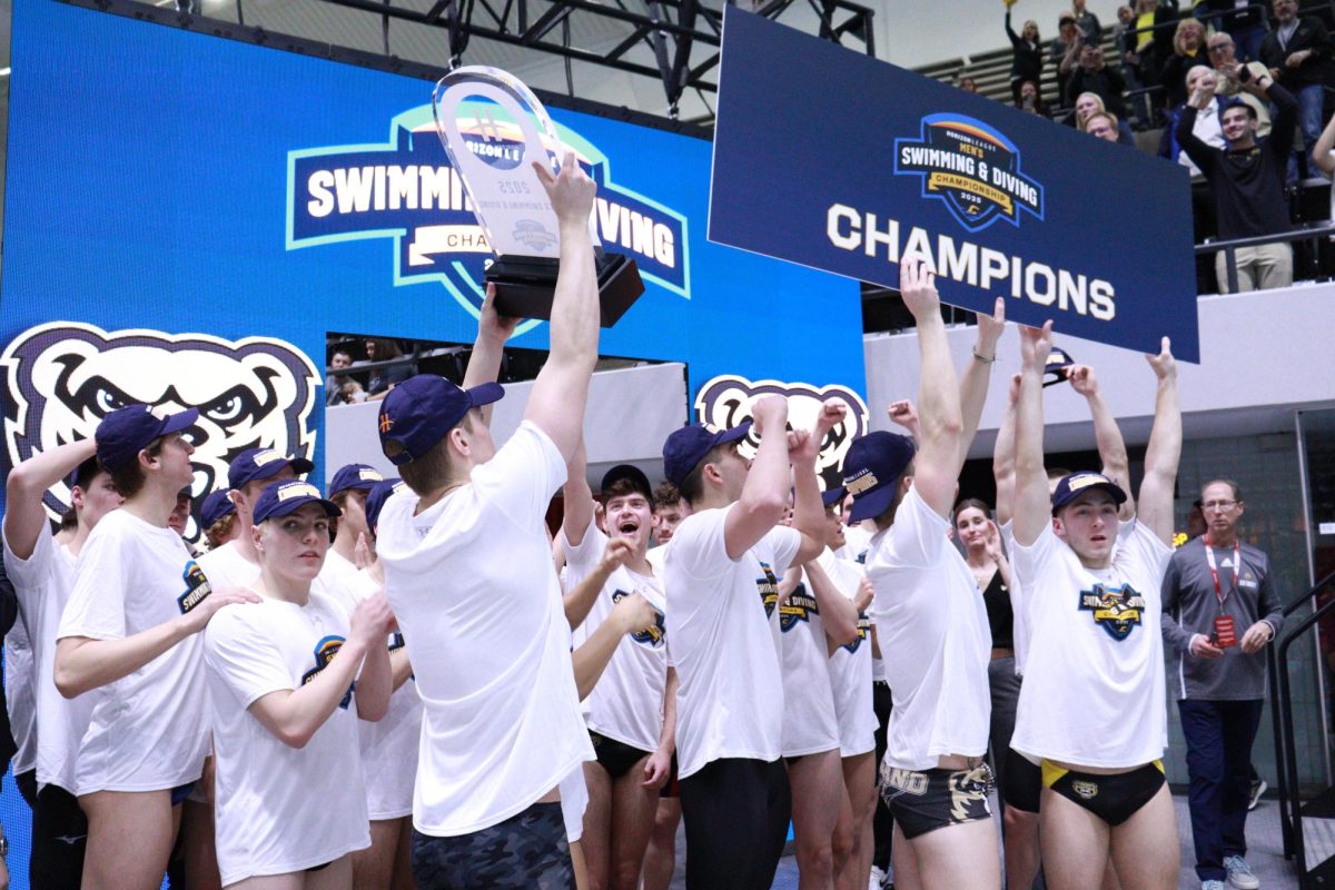 Oakland swim and dive dominates Horizon League championships