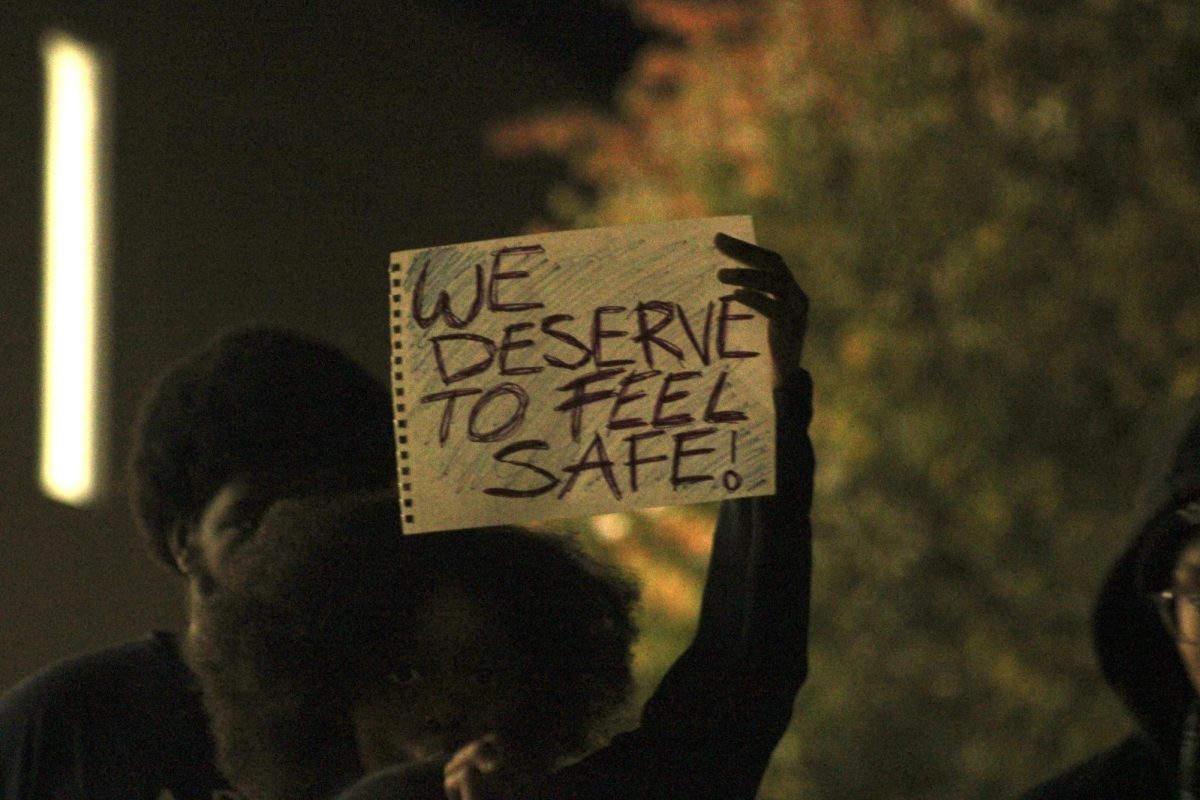 We deserve to feel safe: Student protest after Kirk’s vigil
