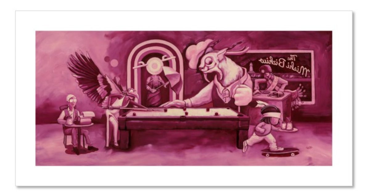 "Basil's Dream" by artist Jonathan Thunder courtesy of the DIA