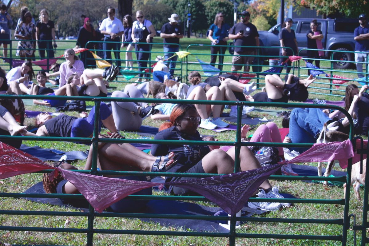 Goat Yoga brings relaxation and laughter to campus