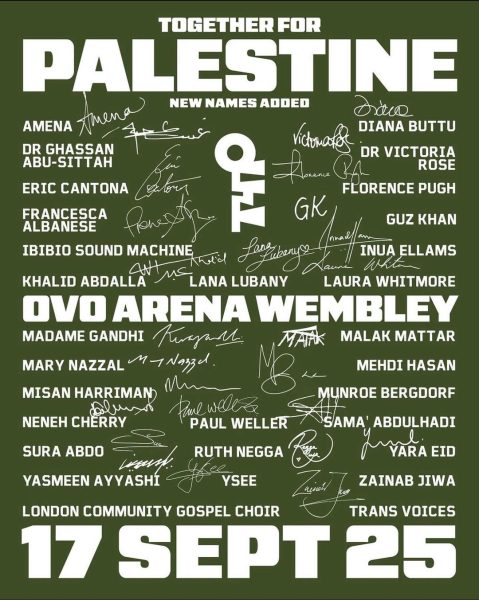 A poster for T4P, photo courtesy to togetherforpalestine.org