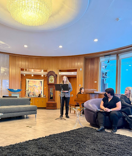 Vocal Students Sing at President's Residence
