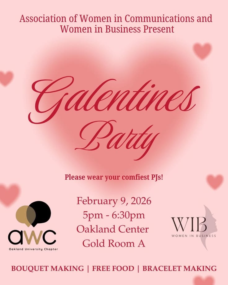AWC and WIB celebrate women at Galentine’s pajama party